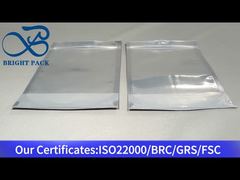 busta verticale in lamina di alluminio trasparente