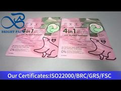 Busta con cerniera a soffietto per capsule di detersivo