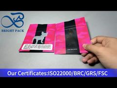 Busta con cerniera verticale per cannabis con finestra trasparente