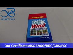 busta di plastica per detergente per vetri