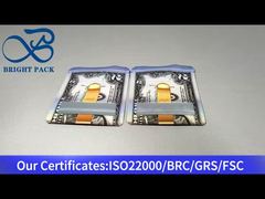 sacchetto di plastica di piccole dimensioni con chiusura lampo e finestra trasparente