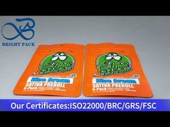 borsa per cannabis con chiusura per bambini con finestra trasparente