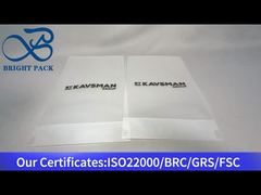 sacchetto di plastica trasparente stand up senza cerniera