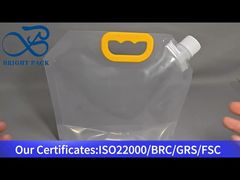 borsa trasparente con beccuccio portatile di grande capacità