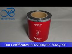 Rotolo di pellicola in alluminio rosso per uso alimentare