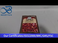 custodia marrone con chiusura lampo per caramelle piccanti