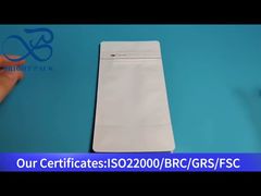 sacchetto bianco a fondo piatto con valvola