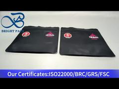 sacchetti neri personalizzati a prova di bambino per l'uscita