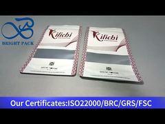 busta con cerniera bianca con finestra trasparente