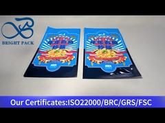 sacchetto di imballaggio alimentare in plastica blu per riso fritto 350g