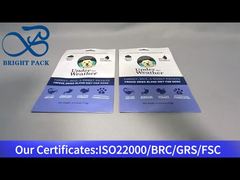 sacchetto di plastica blu per gli snack per animali 170g