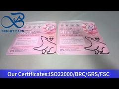 borsa rossa con cerniera per capsule di detersivo