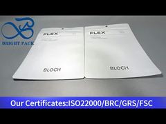 sacchetto bianco di alluminio grande con finestra trasparente per scarpe