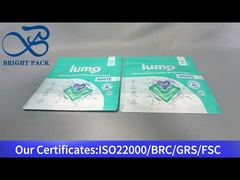 sacchetto in plastica verde a ziplock per capsule di lavanderia