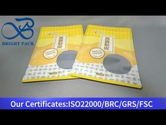 sacchetto composto di foglio di alluminio giallo per farine d'avena 450g