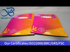 sacchetto rosso con cerniera a fondo piatto per polveri 1 kg