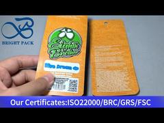 sacchetti per alimenti in mylar arancioni piccoli in alluminio-plastica da 1g