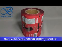 pellicola di rulli di foglio di alluminio rosso per cioccolato