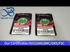 sacchetti di uscita a prova di bambino personalizzati per gomma indica infusa con cannabis