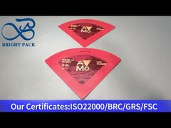 Confezione busta rossa di forma irregolare per caffè 15g