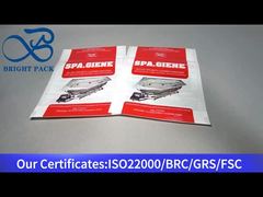 sacchetto di plastica bianca con cerniera per disinfettante per detergente da bagno 80 g