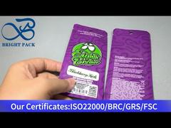 confezione in sacchetto di pe viola