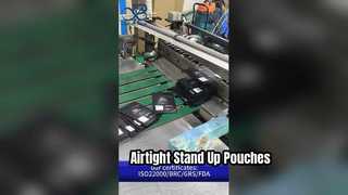 Custodia con cerniera Stand Up B2B all'ingrosso richiudibile personalizzata per alimenti sicura ermetica