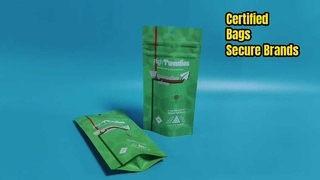 Borsa per imballaggio di cannabis Sfusa resistente ai bambini certificata dagli Stati Uniti per i marchi