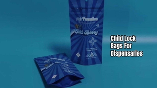 Borsa con chiusura per bambini per cannabis Brevettata negli Stati Uniti all'ingrosso per le esigenze dei dispensari UE/USA