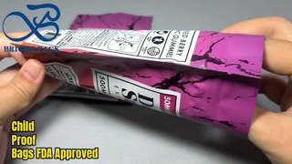 Borse in Mylar personalizzate a prova di bambino certificate FDA