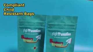 Sacchetti per erba personalizzati, conformi agli Stati Uniti, resistenti ai bambini, sfusi per marchi di cannabis