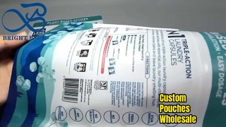 Custodia stand up con stampa personalizzata all'ingrosso