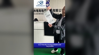 40 g sacchetti di carta di vetro stampati su misura biodegradabili per imballaggi ecologici