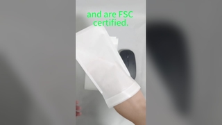 Sacchetti in carta glassine biodegradabile certificata FSC con sigillo autoadesivo per abbigliamento e calzini
