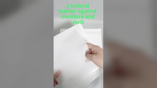 Sacchetti in vetrocerato traslucido completamente biodegradabili personalizzati con chiusura autoadesiva per imballaggio di abbigliamento