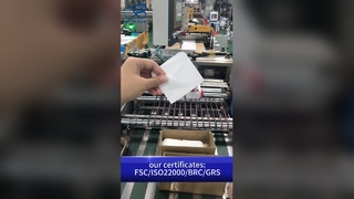 Busta di carta glassine: busta per alimenti con stampa personalizzata B2B resistente al grasso certificata FSC