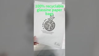 Sacchetti di carta di vetro trasparente biodegradabile stampati su misura per imballaggi per calzini e vestiti