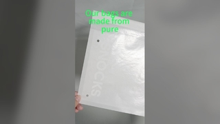 Sacchetti di carta cerata ecologica stampati personalizzati con striscia adesiva autosigillante per confezione di magliette