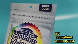 Imballaggio a prova di bambino Sfuso certificato dagli Stati Uniti per dispensari e marchi di cannabis nell'UE