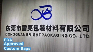 Vendita all'ingrosso di sacchetti di plastica con logo personalizzato approvati dalla FDA