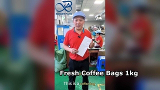 Borsa da caffè resistente da 1 kg per esigenze di conservazione del caffè sfuso