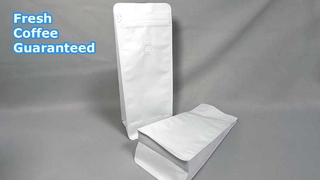 Bustine di caffè richiudibili a fondo piatto con valvola