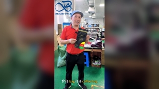 Confezione di chicchi di caffè richiudibili per uso alimentare in buste di caffè a fondo piatto da 1 kg