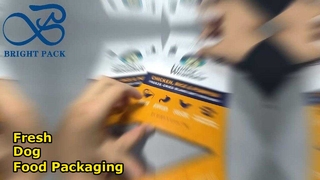 Busta in polietilene gialla per cibo per cani da 170 g