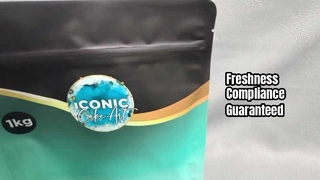 Borse a fondo piatto conformi alla FDA con cerniera