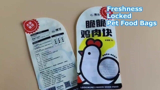 Sacchetti per alimenti liofilizzati per animali domestici con barriera all'ossigeno per freschezza e fornitura all'ingrosso sfusa