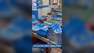 Borsa con cerniera rialzata richiudibile ermetica B2B per alimenti personalizzati all'ingrosso