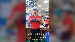 Borsa per imballaggio di cannabis brevettata dagli Stati Uniti. Resistente ai bambini, a prova di odore. Conservazione sicura