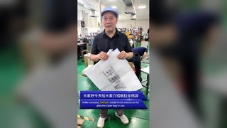 Sacchetto di carta senza plastica, leggero, durevole, confezione regalo usa e getta