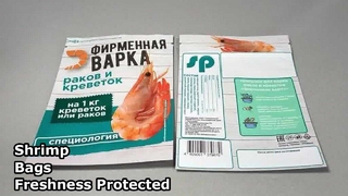 borsa in mylar con chiusura lampo all'ingrosso per gamberetti